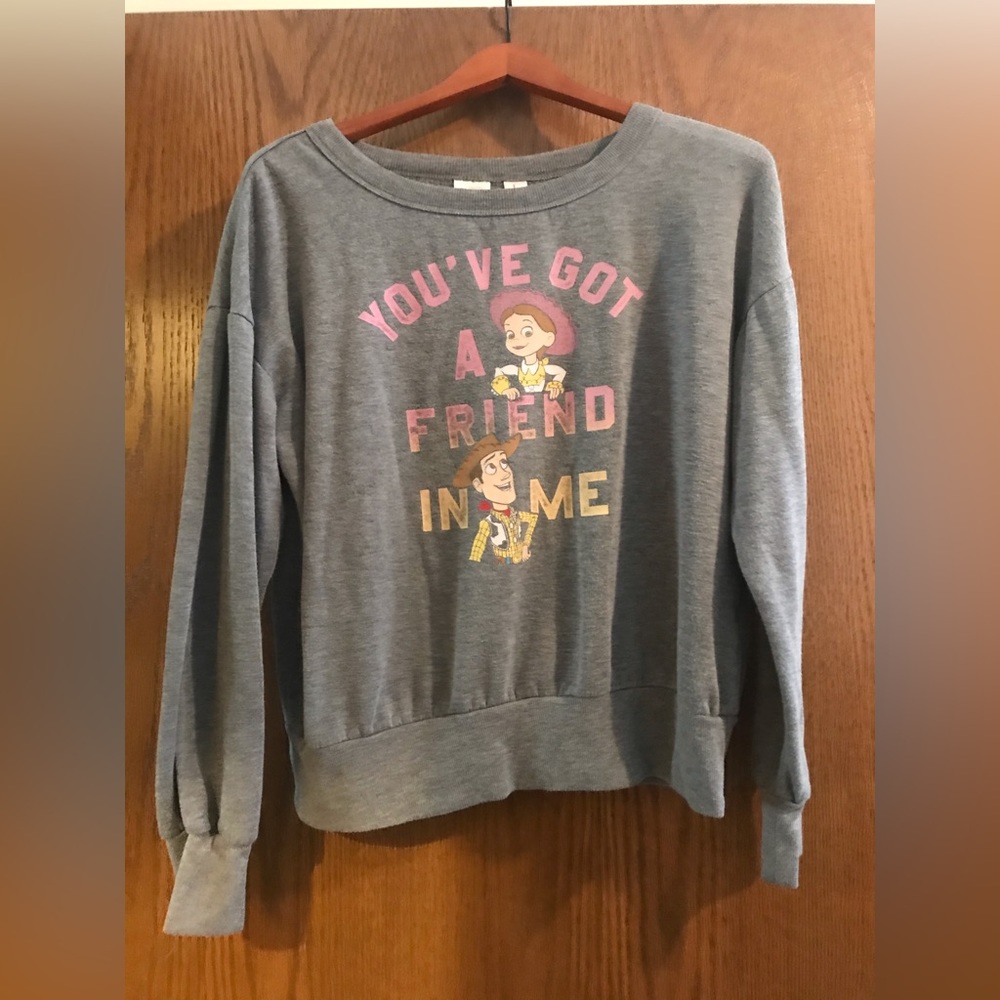 Disney Pixar ‘Toy Story’ “You’ve Got a Friend in Me” gray Sweater size L